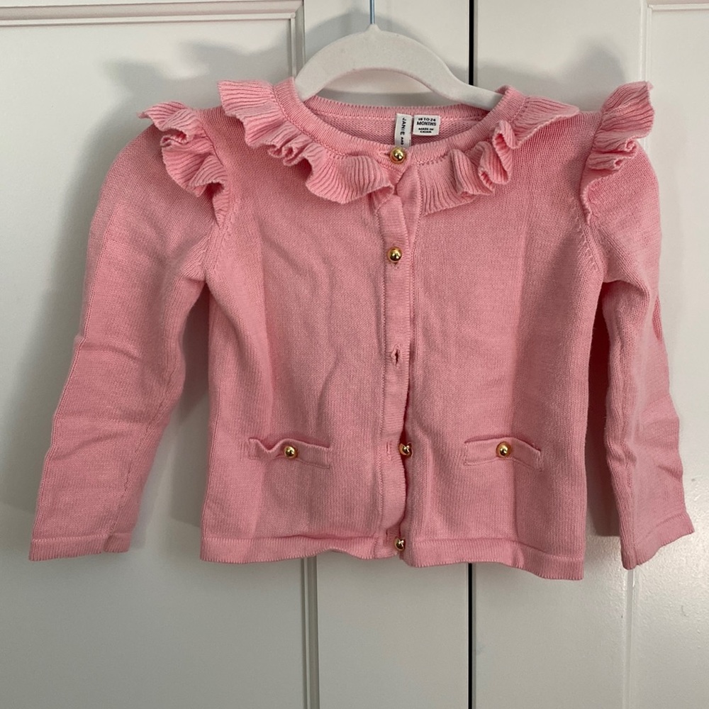 Toddler pink cardigan 18-24 mo